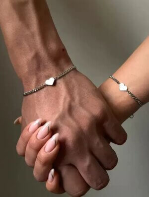 Pulsera Acero Pareja Pasion