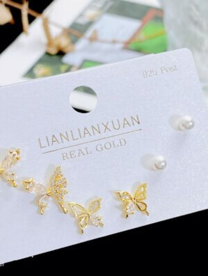 Set Aretes Susurro Perlado