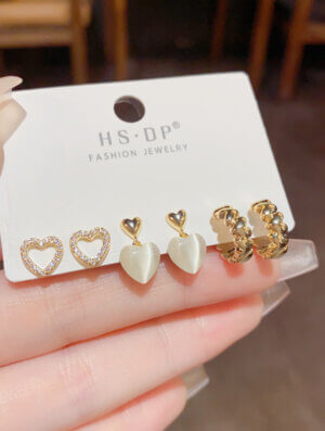 Set Aretes Rayo de-Amor