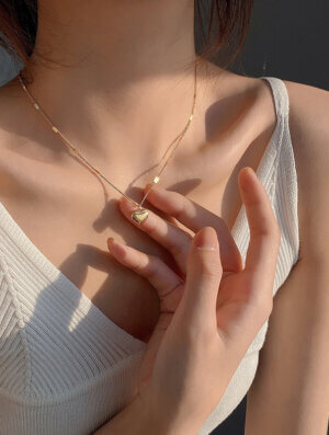 Collar Acero Amor Romantico