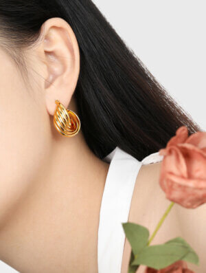 Aretes Acero Brillo Supremo