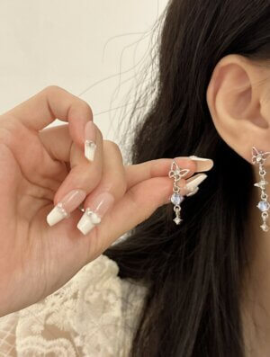 Aretes Mujer Alas Gemelas