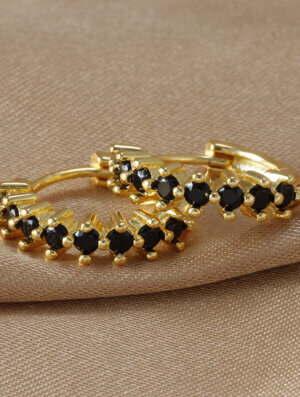 Aretes Mujer Chispa Negra