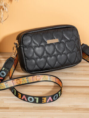 Bolso Negro Corazon Callejero