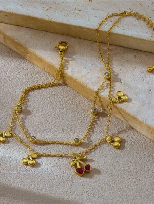 Pulsera Acero Luz Escarlata