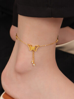 Tobillera Acero Brillo de-Ala