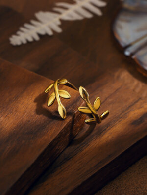 Anillo Acero Olivo Eterno