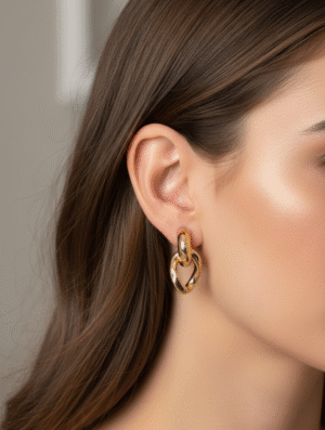 Aretes Mujer Ilusion Dorada