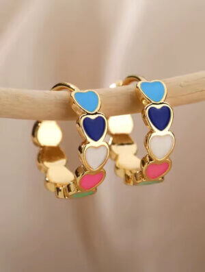 Aretes Mujer Romance de-Color