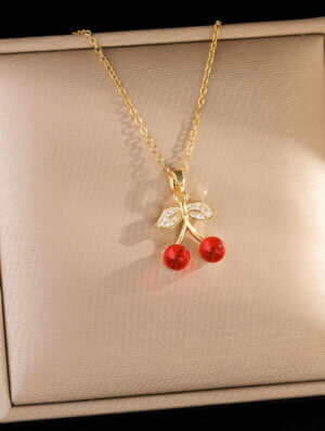 Collar Mujer Brillo Cherry