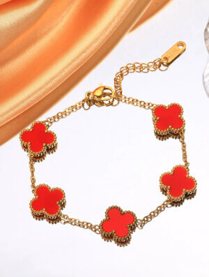 Pulsera Acero Trebol Apasionado