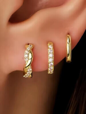 Set Aretes Piedras de-Luz