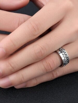 Anillo Acero Hombre Urbano