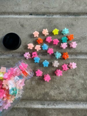 Set Pinzas Botella Flor