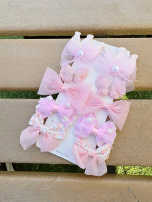 Set Pinzas Niña Rosa