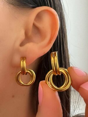 Aretes Acero Luz Divina