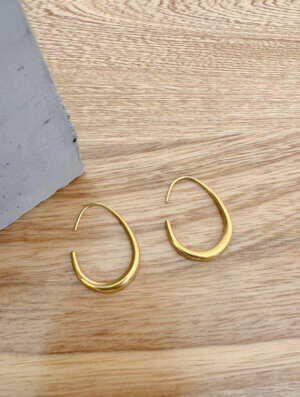 Aretes Acero Dorado Mistico