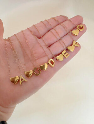 Collar Acero Inicial Amor