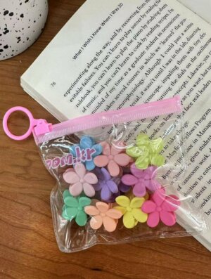 Paquete Pinzas Flores Colores