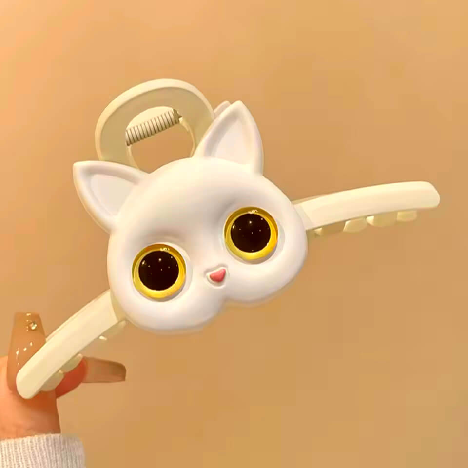 Pinza Caiman Gato Blanco-Beige