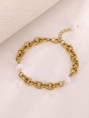 Pulsera Acero Bella Perla