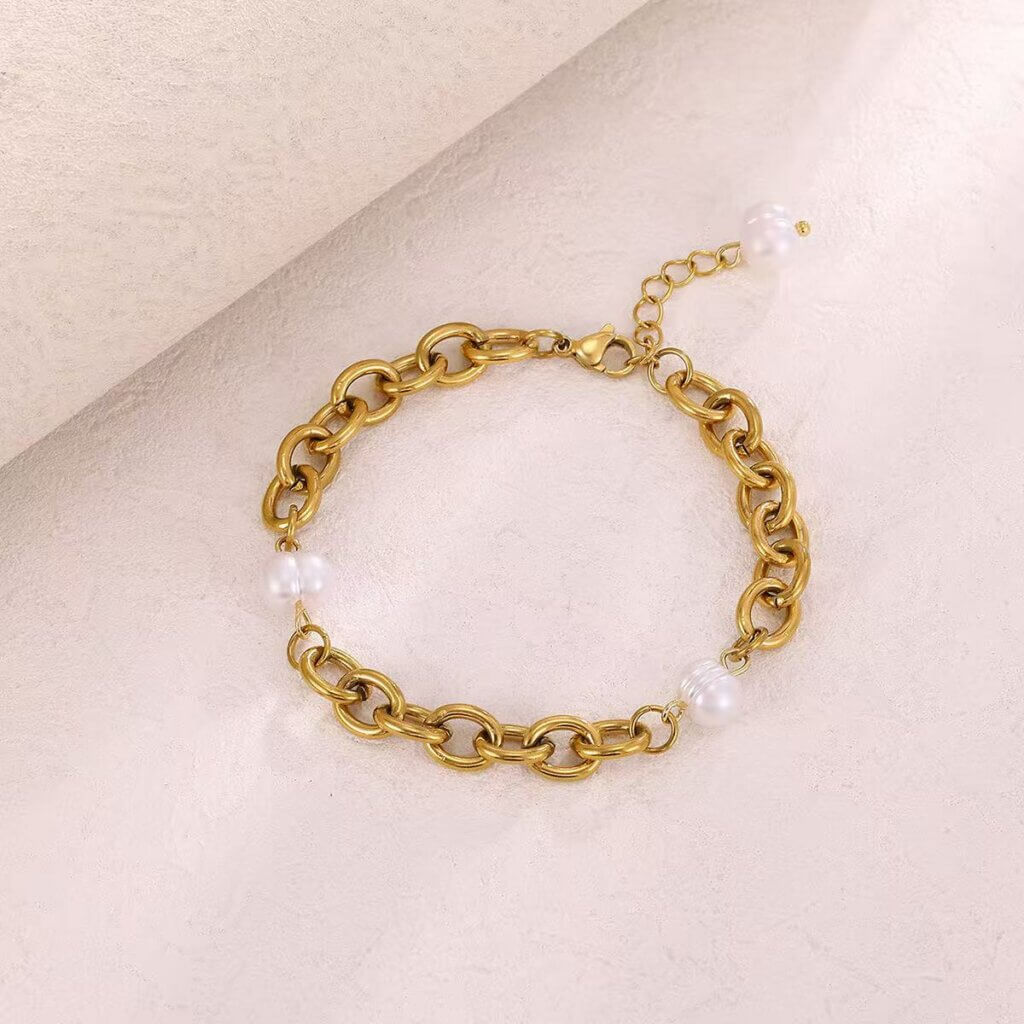 Pulsera Acero Bella Perla