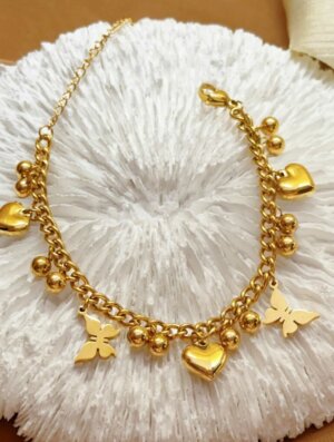 Pulsera Acero Dorada Ilusion