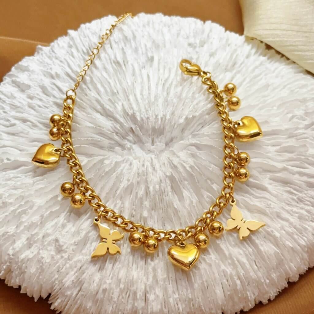 Pulsera Acero Dorada Ilusion