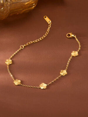 Pulsera Acero Flor Serena