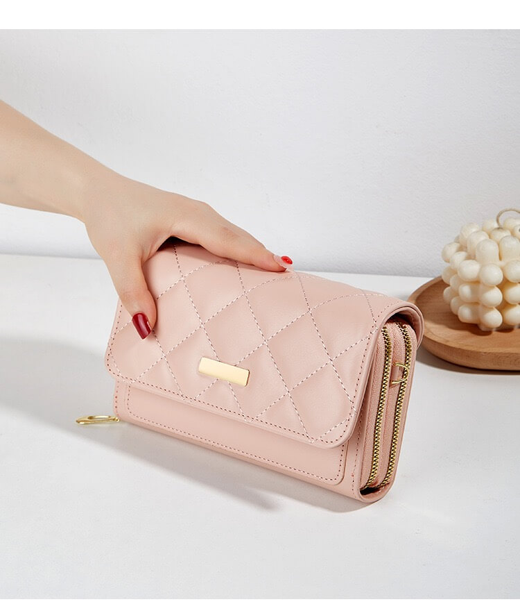 Bolso Billetera Sutil Rosa -1