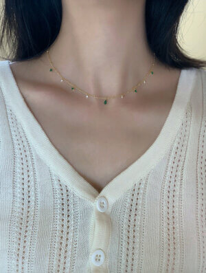 Collar Acero Alma Esmeralda