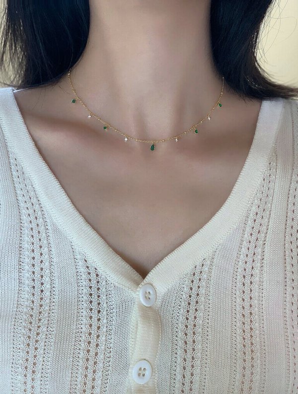 Collar Acero Alma Esmeralda