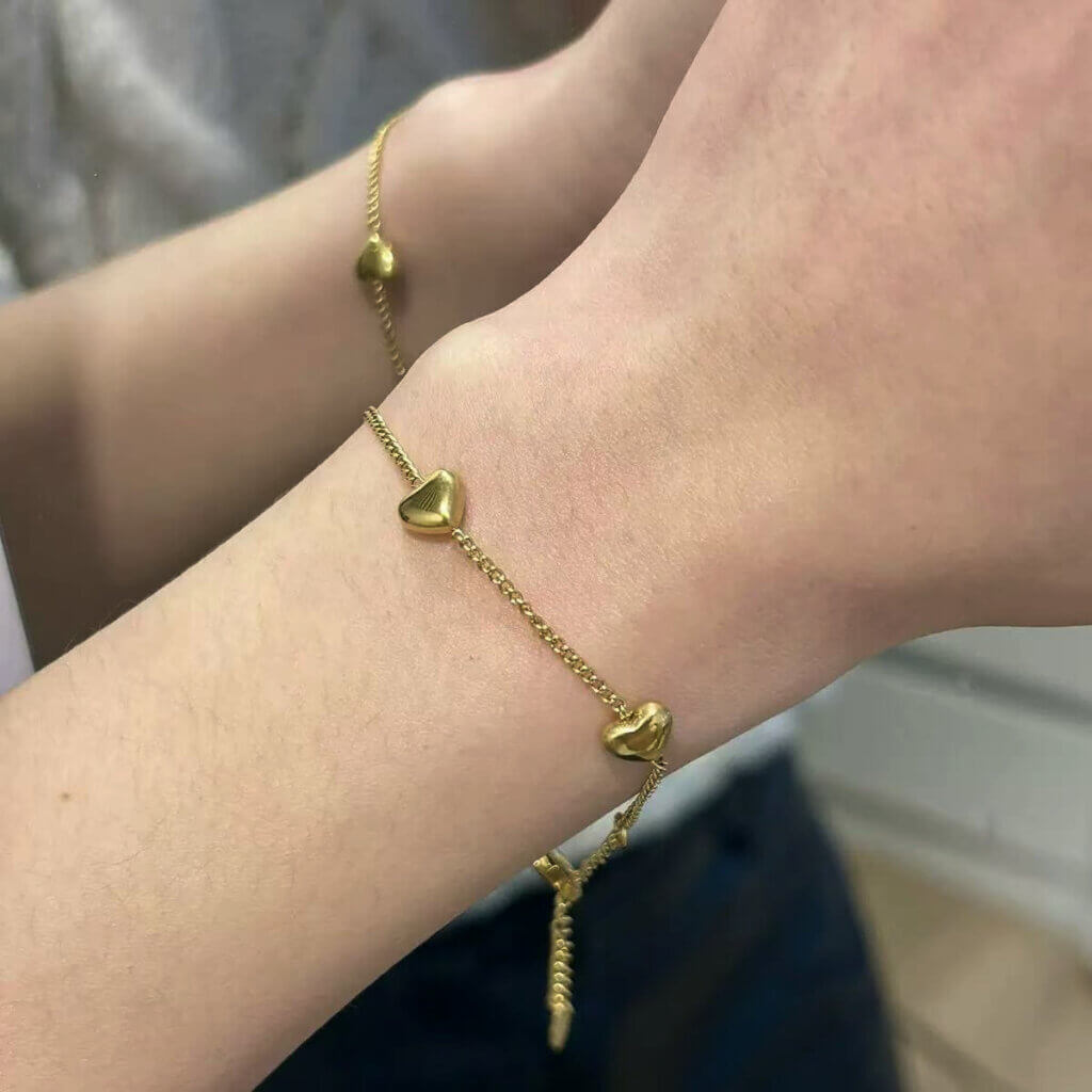 Pulsera Acero Dulce Dorado-1