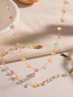 Set Acero Destello Cristal