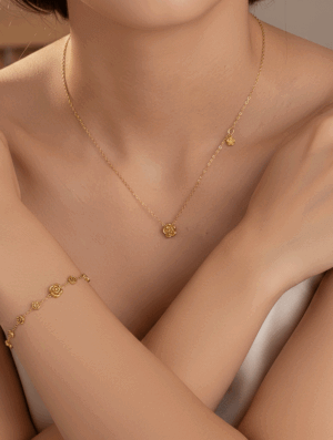 Set Acero Mujer Florecer