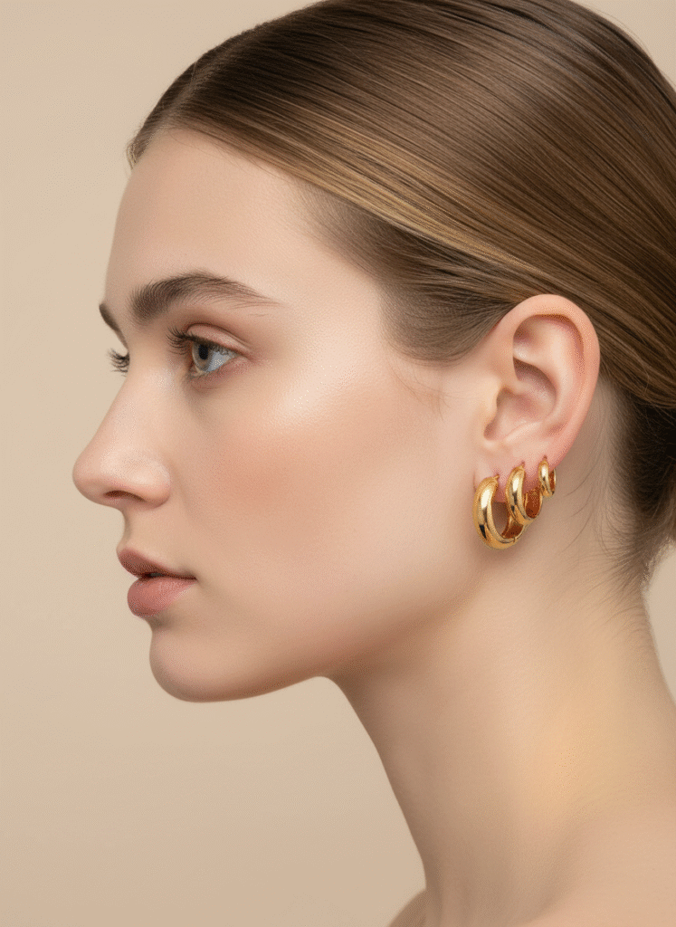 Set Aretes Acero Resplandor-1