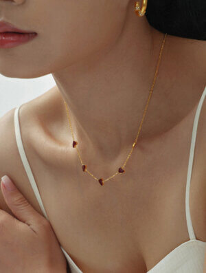 Collar Acero Alma Roja