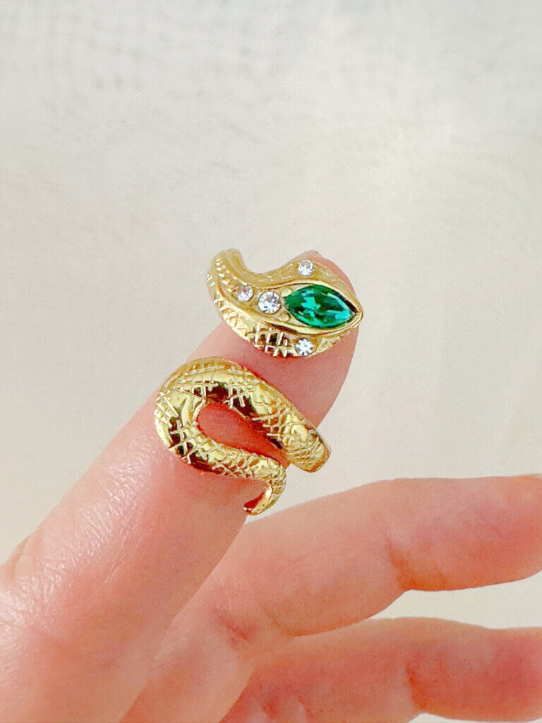 Anillo Acero Poder Dorado