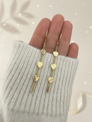 Aretes Acero Corazon de-Luz