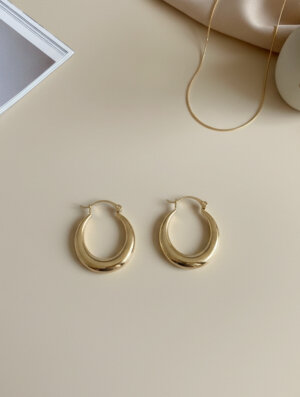 Aretes Mujer Camino Dorado