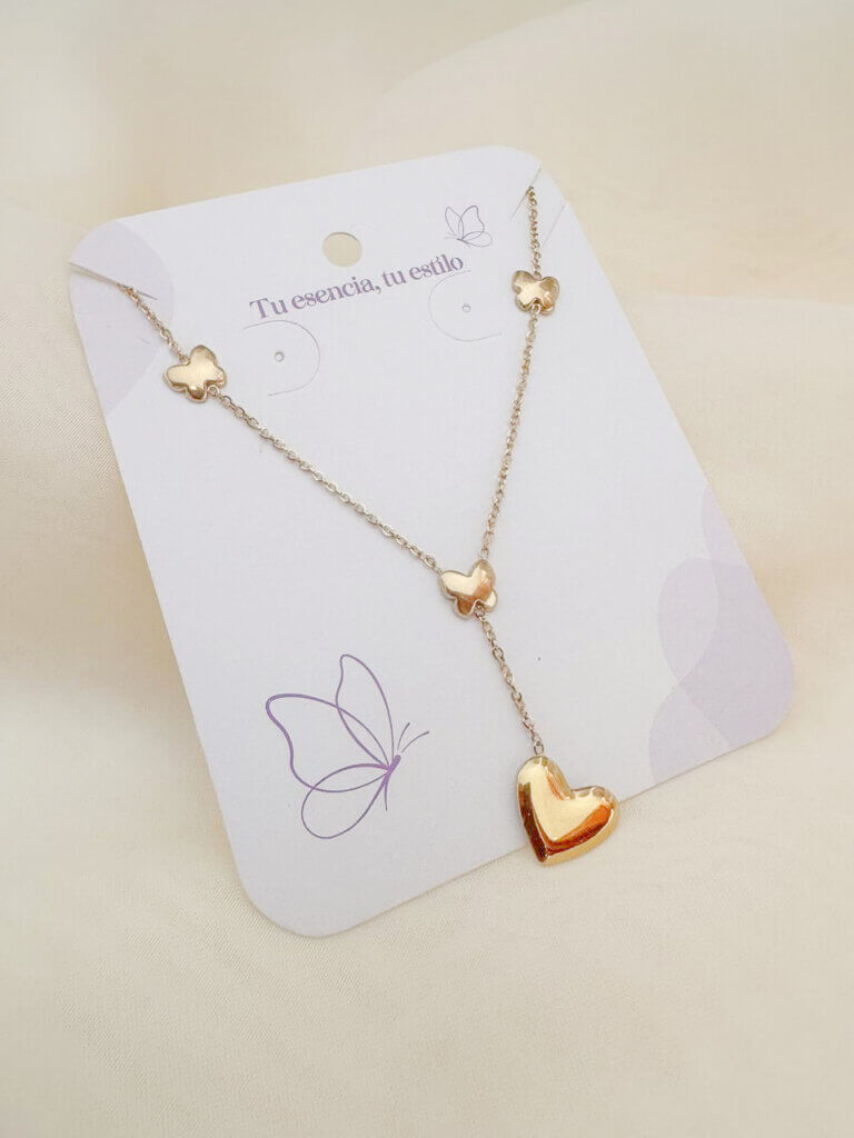 Collar Acero Latido Alado