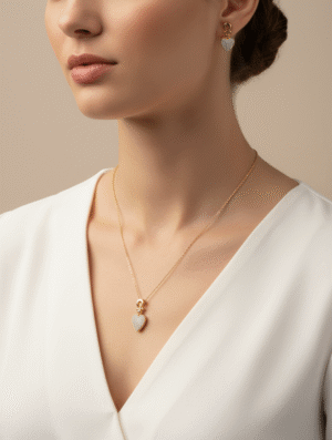 Set Mujer Corazon de-Brillo