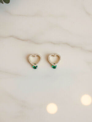 Aretes Mujer Aura Esmeralda