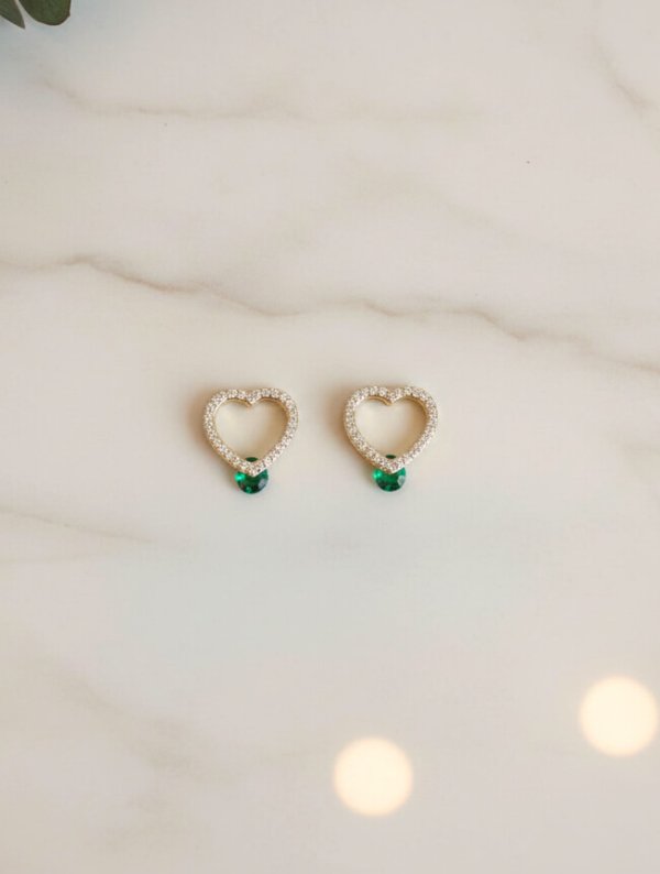 Aretes Mujer Aura Esmeralda