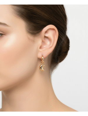 Aretes Mujer Brillo Lunar