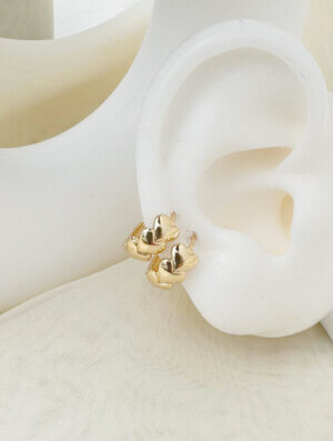 Aretes Mujer Corazon Pleno