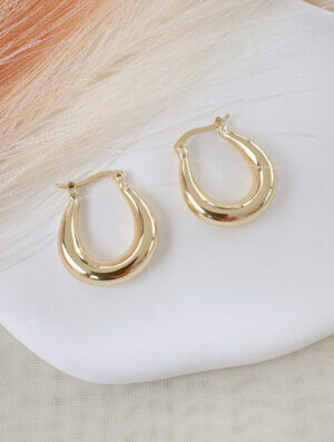 Aretes Mujer Poder Dorado