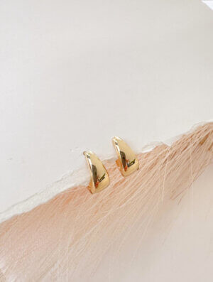 Aretes Mujer Pulso Dorado