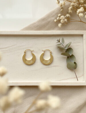 Aretes Mujer Sol Naciente