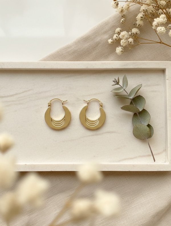 Aretes Mujer Sol Naciente
